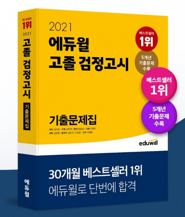 [공무원수험신문] 210119_“에듀윌 고졸 검정고시 교재 9종, 온라인서점 베스트셀러 1위_9위까지 “휩쓸었다”.jpg