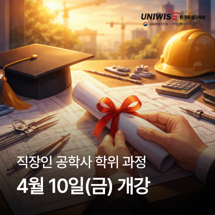 유니와이즈 원격평생교육원, 공학 학점은행제 4월 10일 개강… 학자금 대출 지원