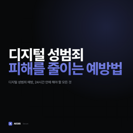 이지스 시큐어, 디지털 성범죄 대응 예방 안내 서비스 운영