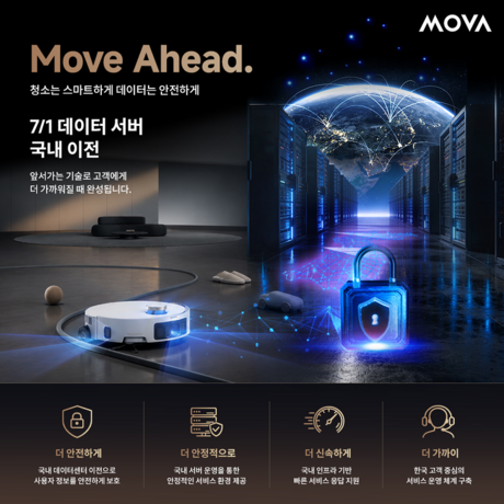 모바(MOVA), 7월 1일 한국 전용 데이터 서버 공식 가동… 국내 보안 체계 강화 나서