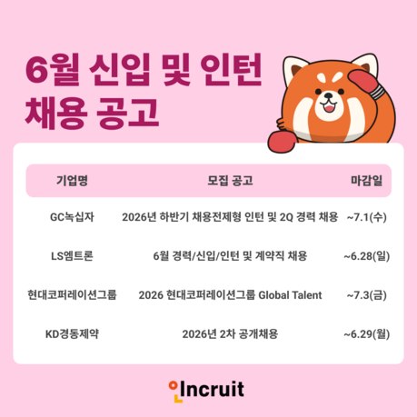 GC녹십자·LS엠트론·현대코퍼레이션그룹·경동제약 등 공개채용...7월 초까지 원서접수