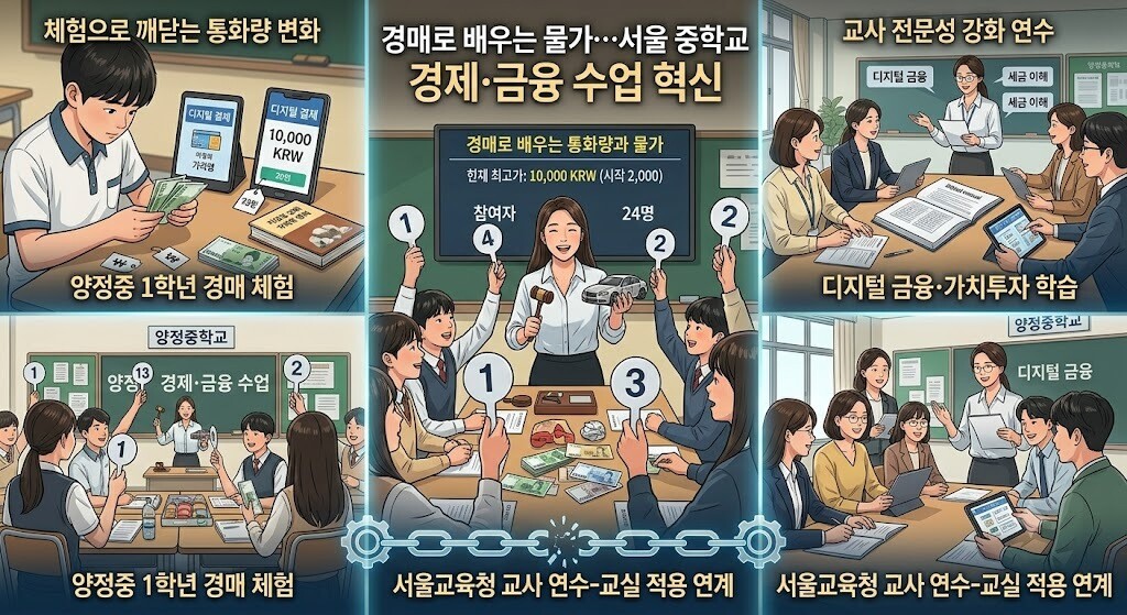 경매로 배우는 물가…서울 중학교 경제...