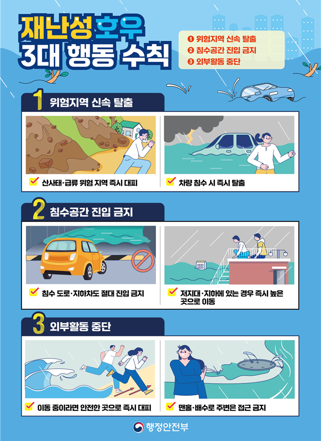 '시간당 100㎜' 극한호우 오자 첫 발송…재난문자도 한 단계 더 빨라졌다