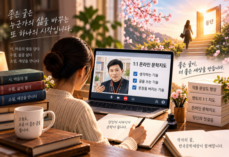 작가 등단 꿈꾼다면…‘1대1 온라인 문학지도’ 10월 1일부터
