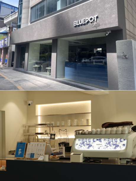 블루포트 천호 플래그쉽 매장, 커피부터 공간까지 브랜드 색 담아내